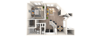 A1 floor plan 3D