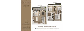 a 3d floor plan of an apartment with bedroom and living room