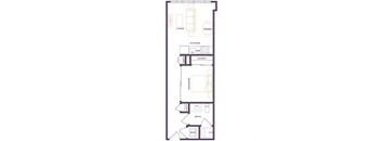 a floor plan of a bedroom apartment
