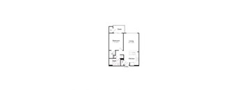 bedroom floor plan | luxury apartments in towson md | the mille brookhaven apartment