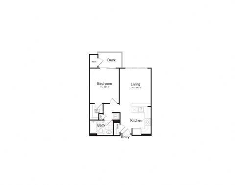 bedroom floor plan | luxury apartments in towson md | the mille brookhaven apartment