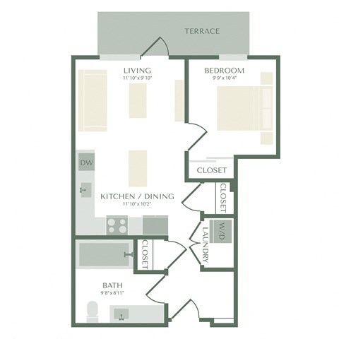 a plan of a floor plan of an apartment building