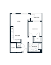 A1-A 1 bed 1 bath
