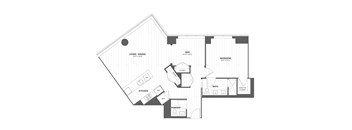 a black and white floor plan of a house