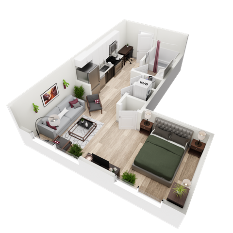 A1B Floor Plan at Vista Brooklyn, Jacksonville, FL