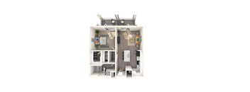 bedroom floor plan and balcony on a white background