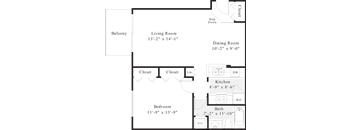1 Bedroom 1 Bathroom