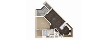 A1 Floor Plan at Gravity, San Diego, 92120