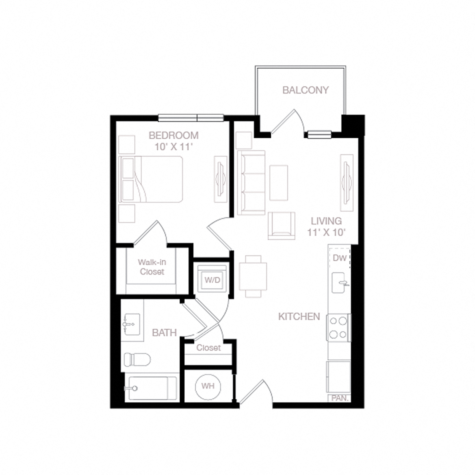 A1 - 607 sq ft