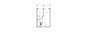 this is the floor plan of a 1 bedroom apartment at the aspen condos