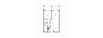 this is the floor plan of a 1 bedroom apartment at the aspen condos