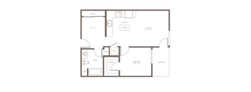 A2 Floor Plan at The Adeline, Glendale California