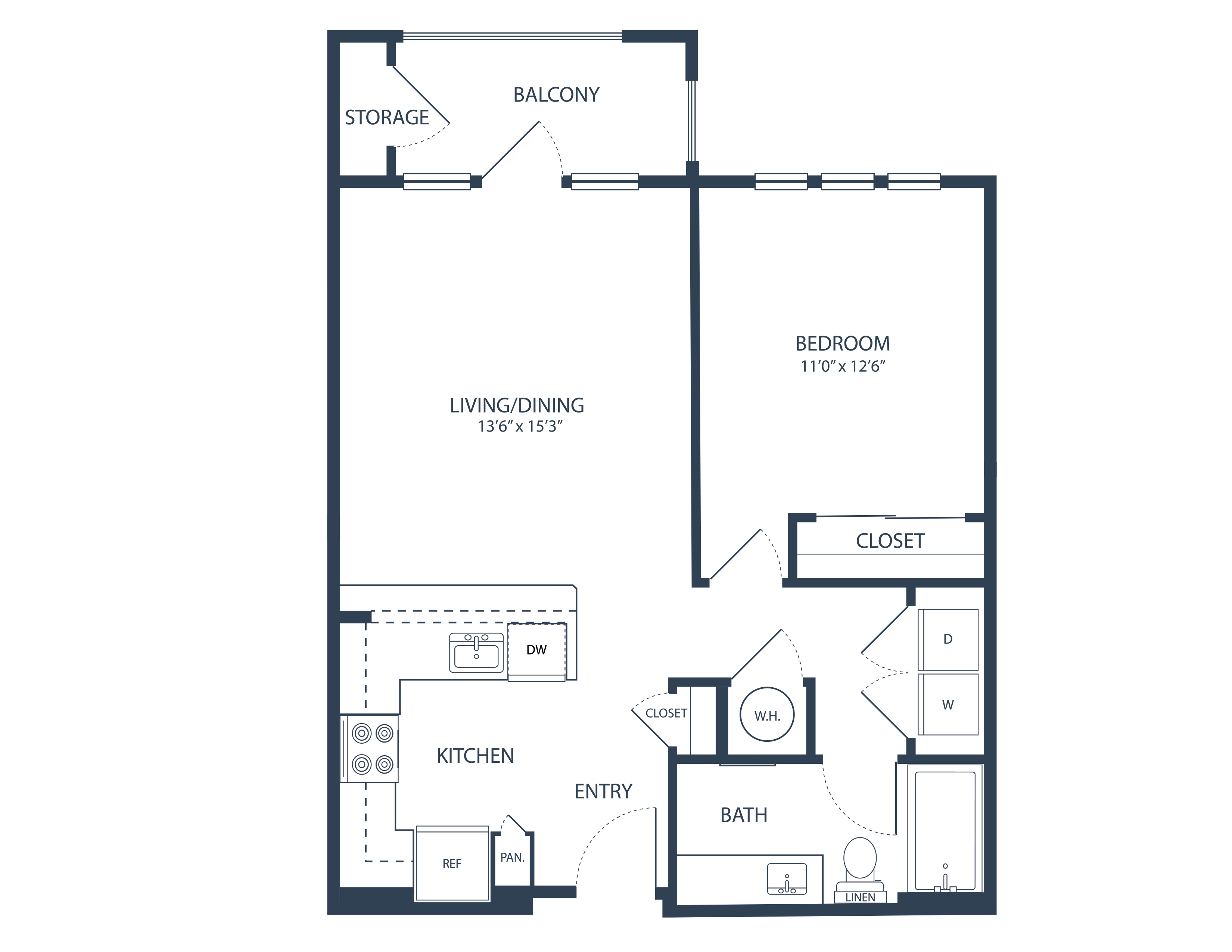 1 Bedroom 1 Bath