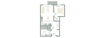 a floor plan of a house with an open floor plan
