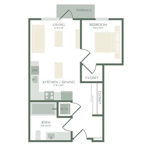 a floor plan of a house with an open floor plan