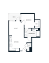 A2-A 1 bed 1 bath