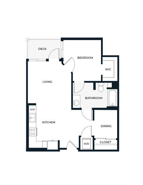 A2-DA 1 bed 1 bath