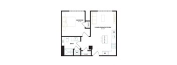 an illustration of a floor plan of a house