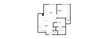 an illustration of a floor plan of a house