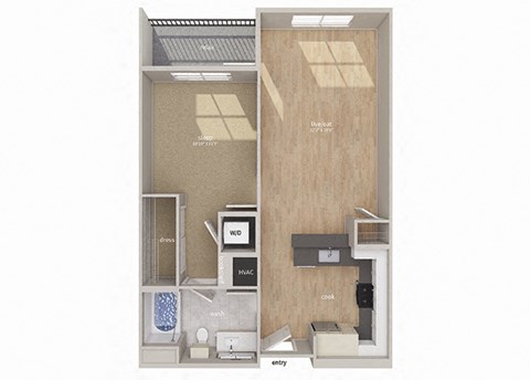 A2 Floor Plan at Gravity, San Diego, CA