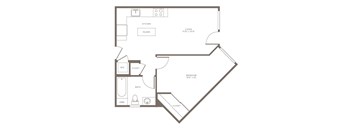 A3 Floor Plan at The Adeline, California, 91203