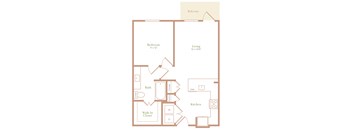 a floor plan of a house with an open floor plan