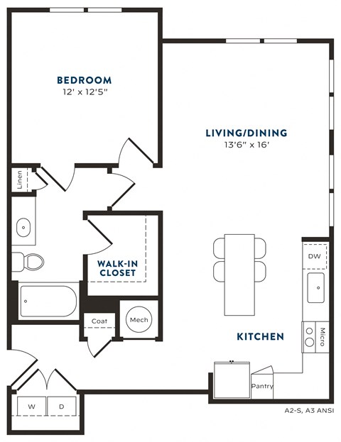 a floor plan of a house with a bedroom and a living room