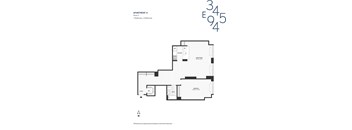 the third level floor plan of the renovated apartment