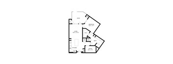 A black and white image of a floor plan for a house.