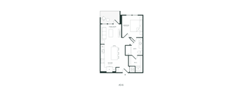 A drawing of a floor plan for apartment A3-6.