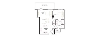 a floor plan of a house with an open floor plan