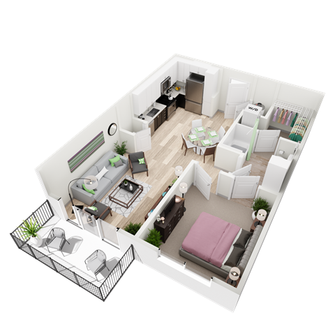 A3A Floor Plan at Vista Brooklyn, Jacksonville