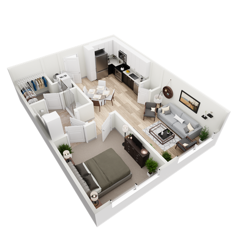 A3B Floor Plan at Vista Brooklyn, Florida