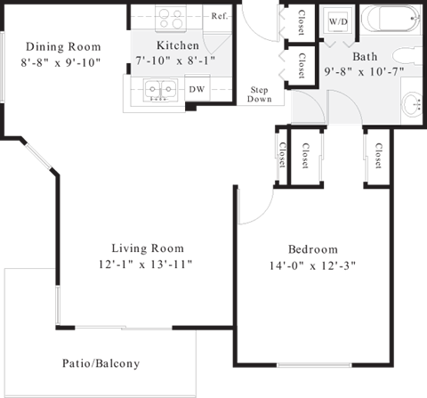 a floor plan of a home with a living room and a dining room