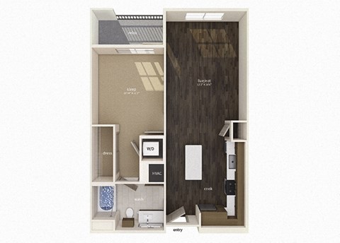 A3 Floor Plan at Gravity, San Diego, 92120