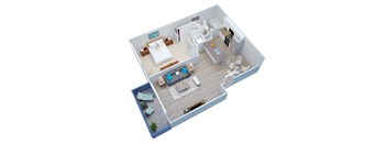 A4 Floor Plan at Milano Apartments, Torrance, CA
