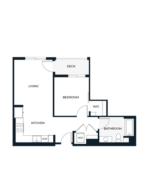 A4-A 1 bed 1 bath