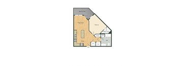 bedroom floor plan  750 sq ft apartments  the residences at sawmill estates