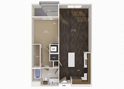 A4 Floor Plan at Gravity, San Diego California