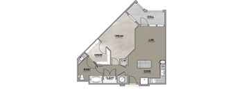 A4 835 sf Floor Plan