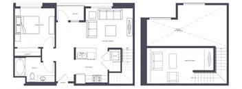 A4 Loft Floor Plan at Altana, California, 91203