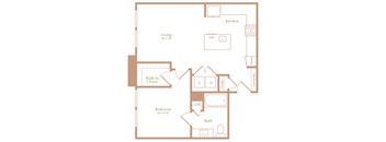 a floor plan of a house with an open floor plan