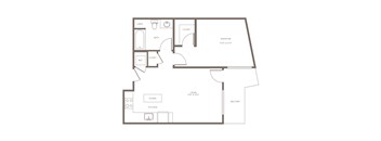 A5 Floor Plan at The Adeline, Glendale California