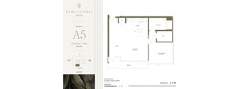 A floor plan for a residence at Park Summit in San Diego, California.