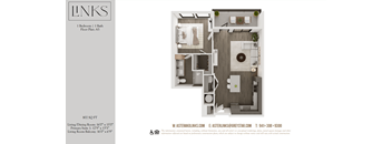 a 1 bedroom floor plan  lofts on the park