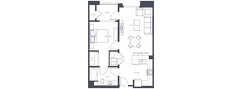 A5 Floor Plan at Altana, Glendale