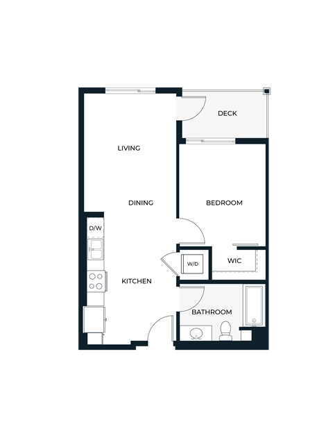 A5-A 1 bed 1 bath
