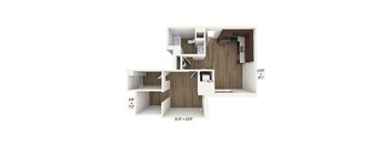 a 2176 sq ft floor plan with a bedroom and a bathroom