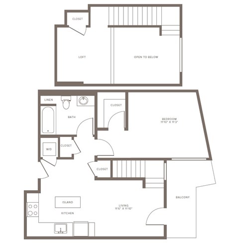 A5L Floor Plan at The Adeline, Glendale
