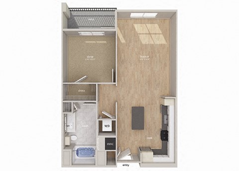 A5 Floor Plan at Gravity, San Diego